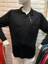 將圖片載入圖庫檢視器 長袖絲質MONTAGUT long sleeves fil lumiere- 320268-0307黑色 plain pattern。
