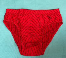 將圖片載入圖庫檢視器 03款男裝三角型斜條紋內褲-紅色
