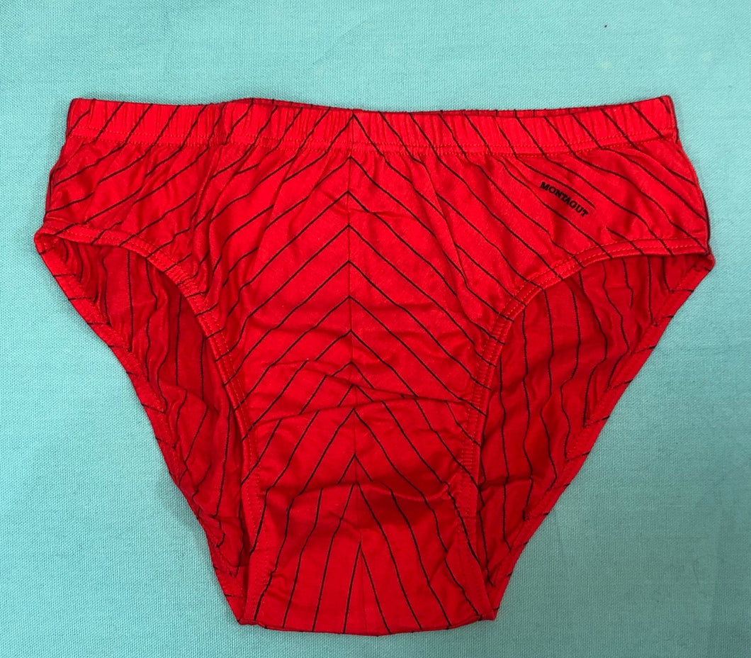 03款男裝三角型斜條紋內褲-紅色
