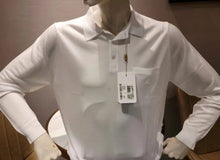 將圖片載入圖庫檢視器 長袖絲質MONTAGUT long sleeves fil lumiere- 320268-0330  白色 plain pattern
